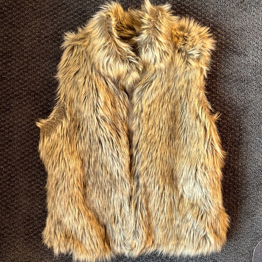 Faux fur vest